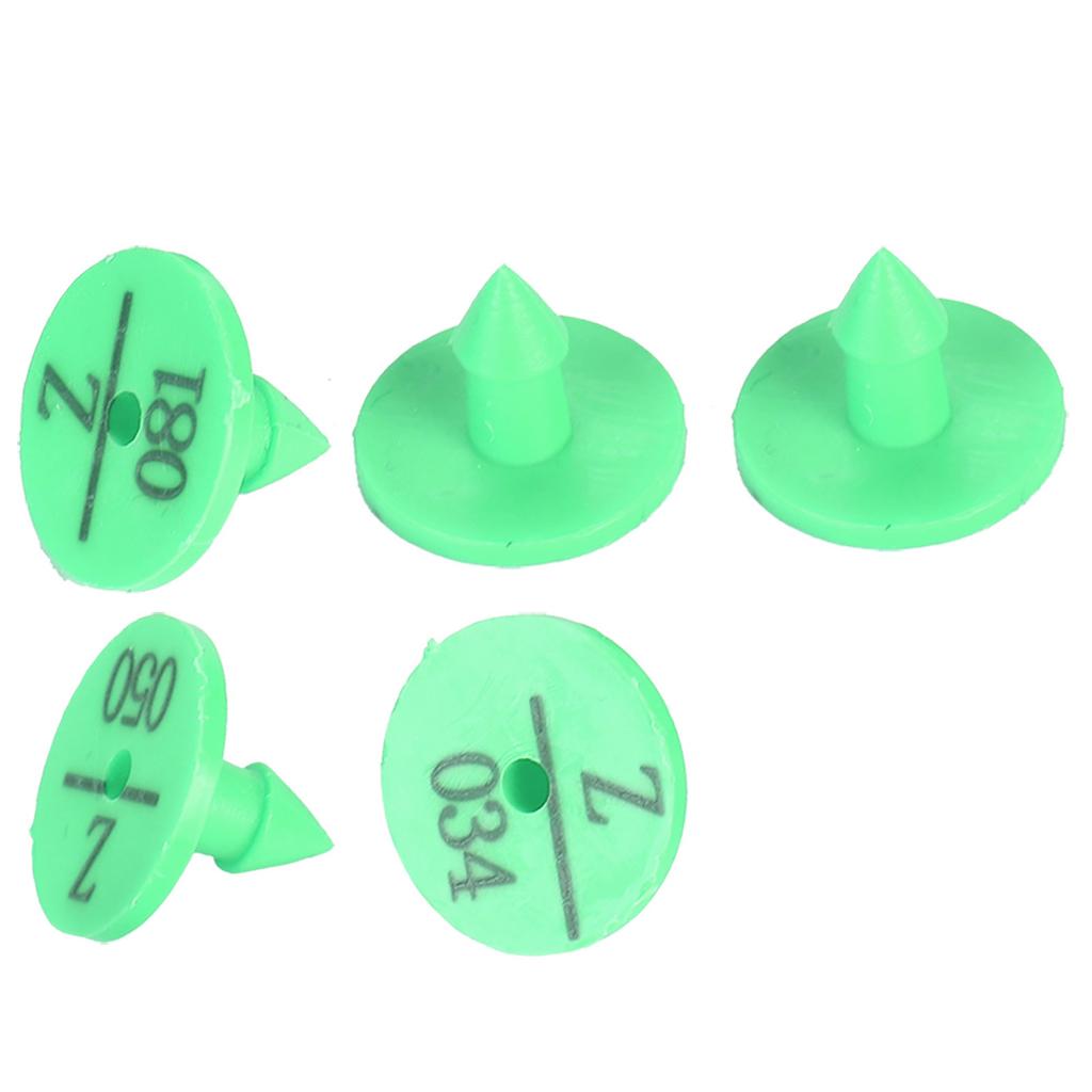 100Pcs Quality Plastic Animal Livestock Ear Tag for Rabbit Fox Dog  Marker Label(Green)