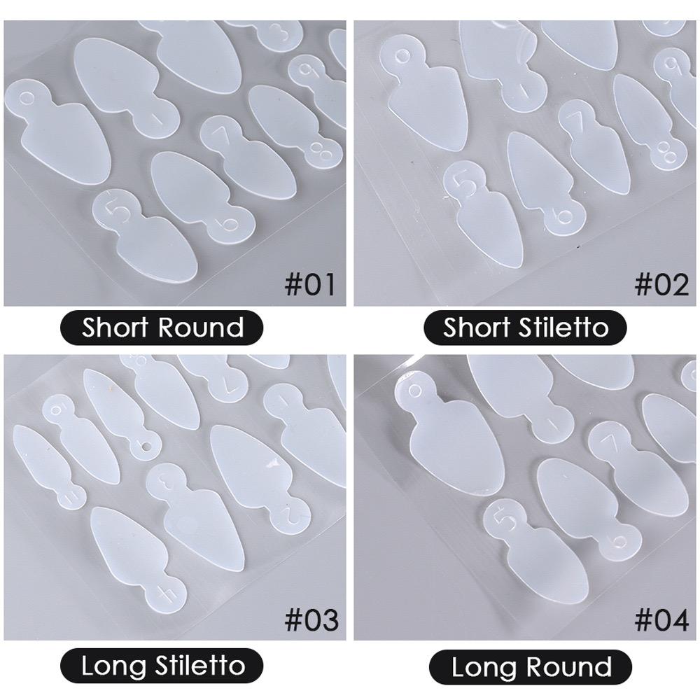 Двойные формы для ногтей, накладные наконечники для наращивания гелем, быстрое наращивание, направляющие для французских линий, силиконовая подушечка, форма для ногтей, многоразовые маникюрные инструменты