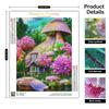 Diy Алмазная картина Цветочный дом Вышивка крестиком Мозаика Пейзаж Картина Стразы Настенный декор 30x40 см/12x16 дюймов