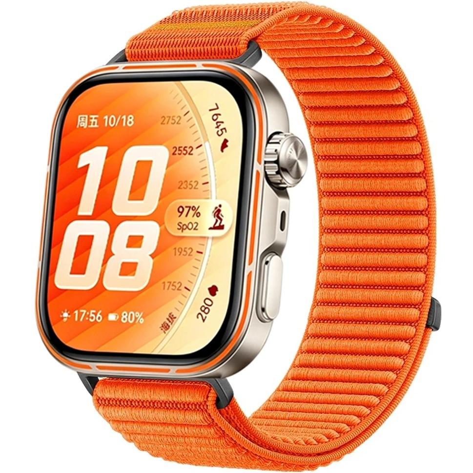Nylon Strap for Huawei Watch Fit 4 / 4 Pro / 3, Orange
