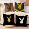 Подушка с ЛОГОТИПОМ P-Playboy Подарки Предметы интерьера для дома и офиса Спальня Диван Чехол для подушки для автомобиля 45x45см