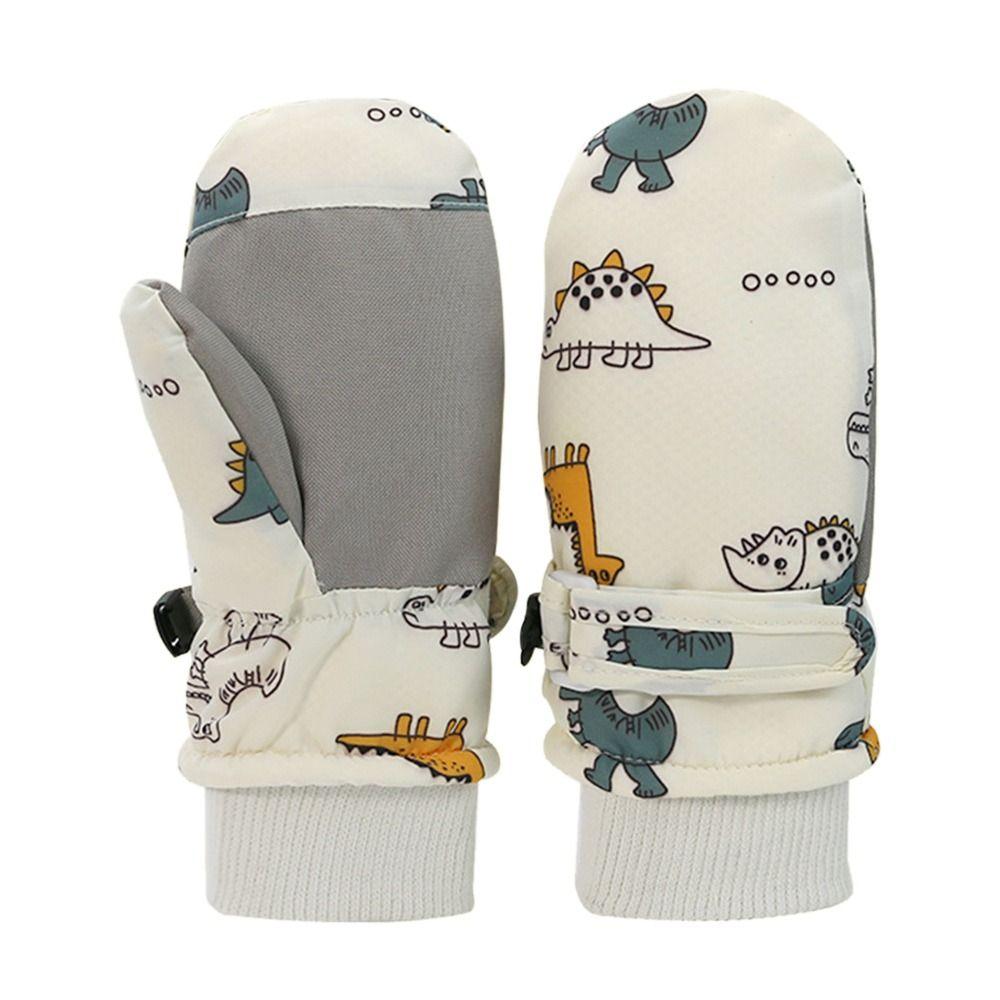 Waterproof Sports Mittens Thick Warm Kids Cycling Gloves Children Ski Gloves Kids Boys Girls