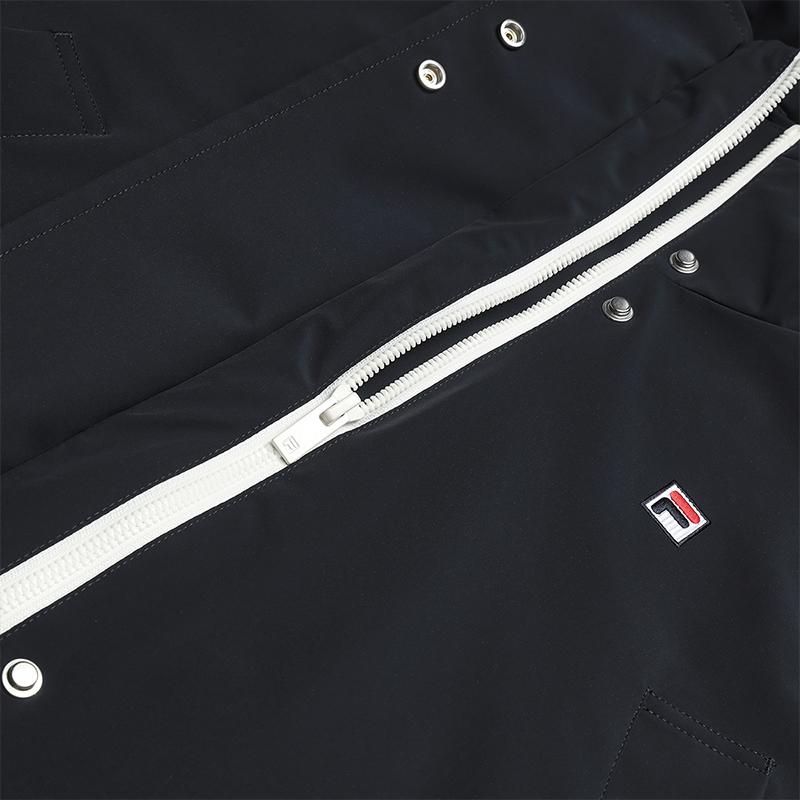 Fila Наследие Мода Классический Ретро Спорт Кэжуал Простой Универсальный Удобный Теплый Свободный Хлопковый Жакет Женские куртки Легендарный-Синий F11W618906FNV