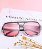 Black Square Oversized Sunglasses Woman Big Frame Pink Sun Glasses Female Mirror Oculos Unisex Gradient Hip Hop Shades