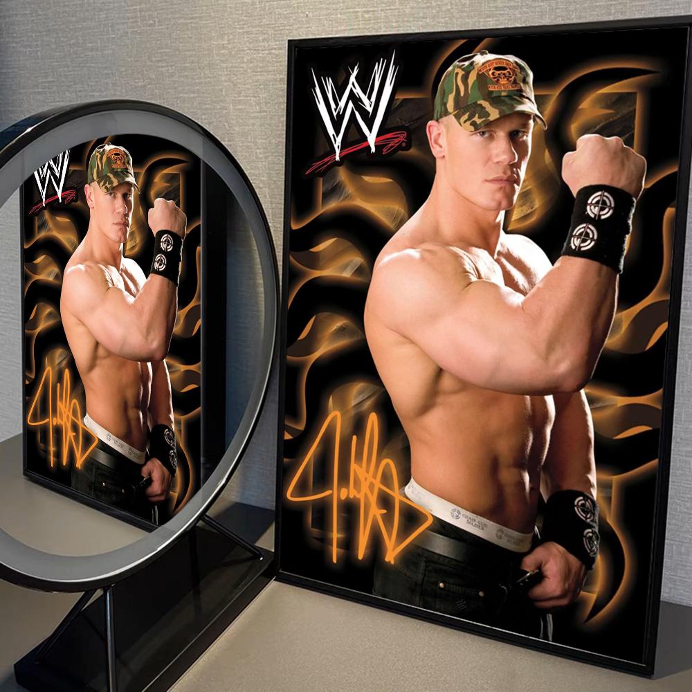 Профессиональный реслинг J-John Cool C-Cena Плакат Аниме Постеры Наклейки HD Качество Настенное Искусство Ретро Постеры для Дома Kawaii