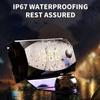 Водонепроницаемый LCD-дисплей IP67 3-в-1 Термометр Вольтметр Цифровые Часы Постоянного Тока 6В-30В