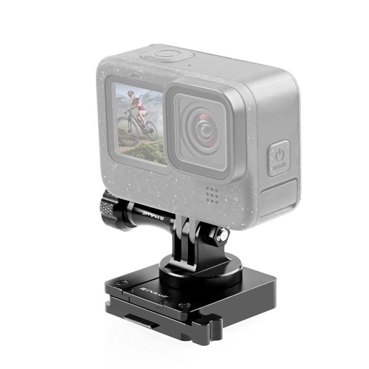 Алюминиевый быстросъемный кронштейн PULUZ для крепления на шлем NVG для GoPro и других экшн-камер (черный)