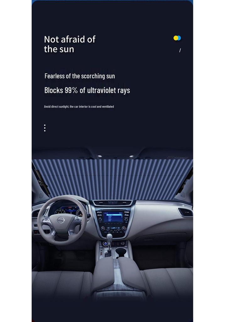 Автоматический выдвижной автомобильный солнцезащитный козырек на лобовое стекло - Теплоизоляция и защита салона
