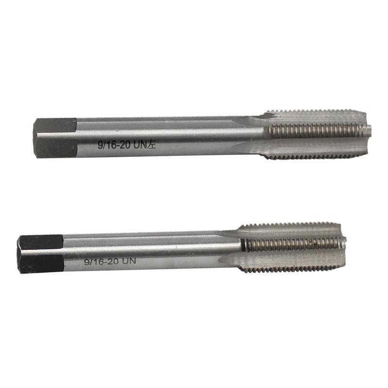Металлообработка Левый правый метчик Ручная резьба HSS 9/16 дюйма — велосипед 20 TPI