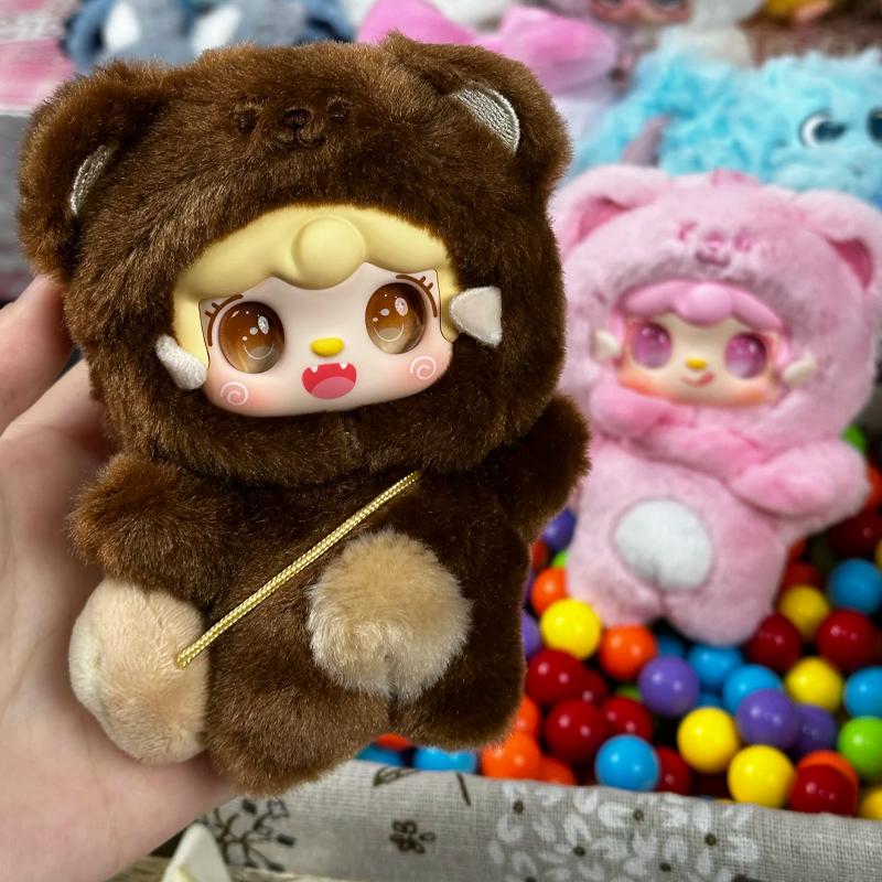Original Yooki V4 Take A Bite Of Bear Series Plush Blind Box Cute Little Bear Plush Pendant Doll Bag Decoration Accessories Gift