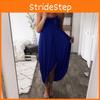 Elegant Plus Size Women Summer Maxi Dress With Sleeveless High Waist Design