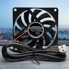 5V USB PC Router Fan 80mm Cooling Fan Brushless Portable Cooling Fan Replacement for Router Modem TV Box Electronic
