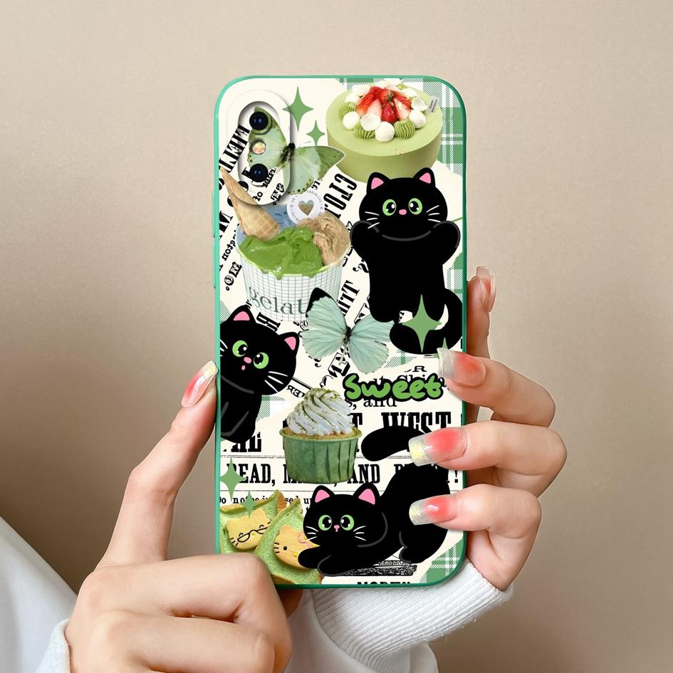 Милый чехол с рисунком лягушки-кролика для Apple iPhone 13 14 15 Pro Max 13 Mini 15 Plus X XS Max XR, задняя крышка, противоударный мягкий силиконовый бампер для iPhone Shell