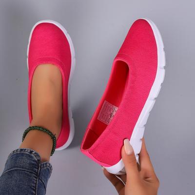 Мода 2024 года, женские кроссовки Slip on, осенние сетчатые женские туфли на плоской подошве, легкие неглубокие кроссовки для женщин, повседневные кроссовки для активного отдыха