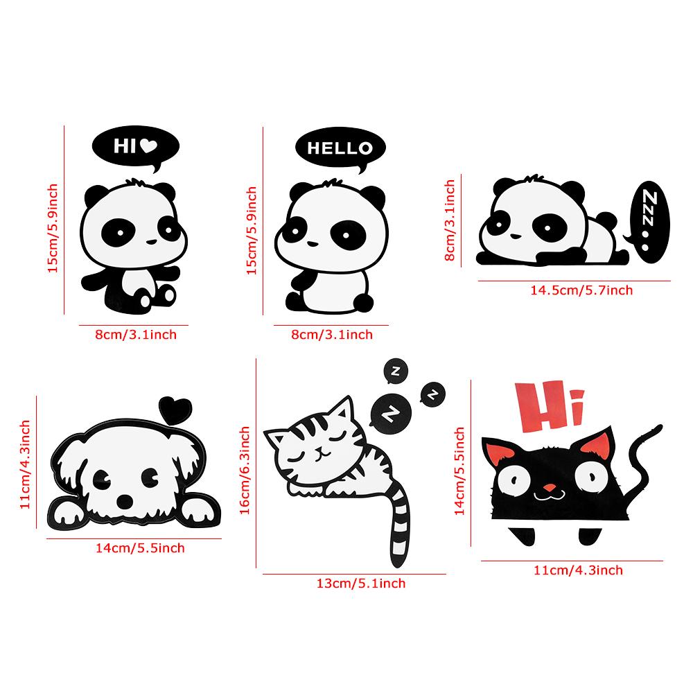 Наклейка Muralist Creative Notebook Спальня Панда Съемная Наклейка На Стену Наклейка Выключатель