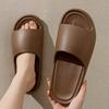 2025 Summer Solid Simple Non Slip Soft EVA Flip Flops Slippers Men Women Bath Shower Outdoor Couple Shoes