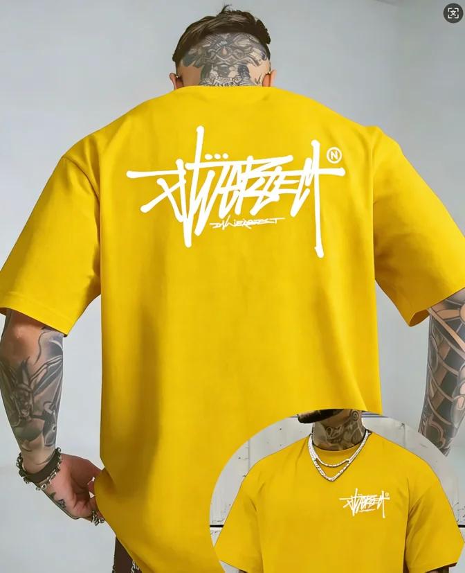 Y2k Punk Fashion Black Crew Neck Tshirt Minimal Graffiti Logo Breathable Hot Top For Popular Edgy Dark Street Fan Outfits