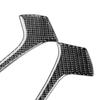 2× Carbon Fiber Steering Wheel Cover Trim For Chevy Silverado GMC Sierra 2007-13
