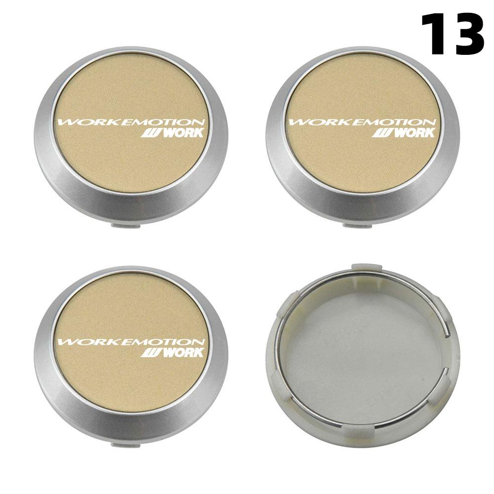 4PCS New 64MM OD / 60MM ID Cap For Rims WORK EMOTION EQUIP MEISTER VS Logo Wheel Center Cap Sport Car Wheel Cover Hub caps