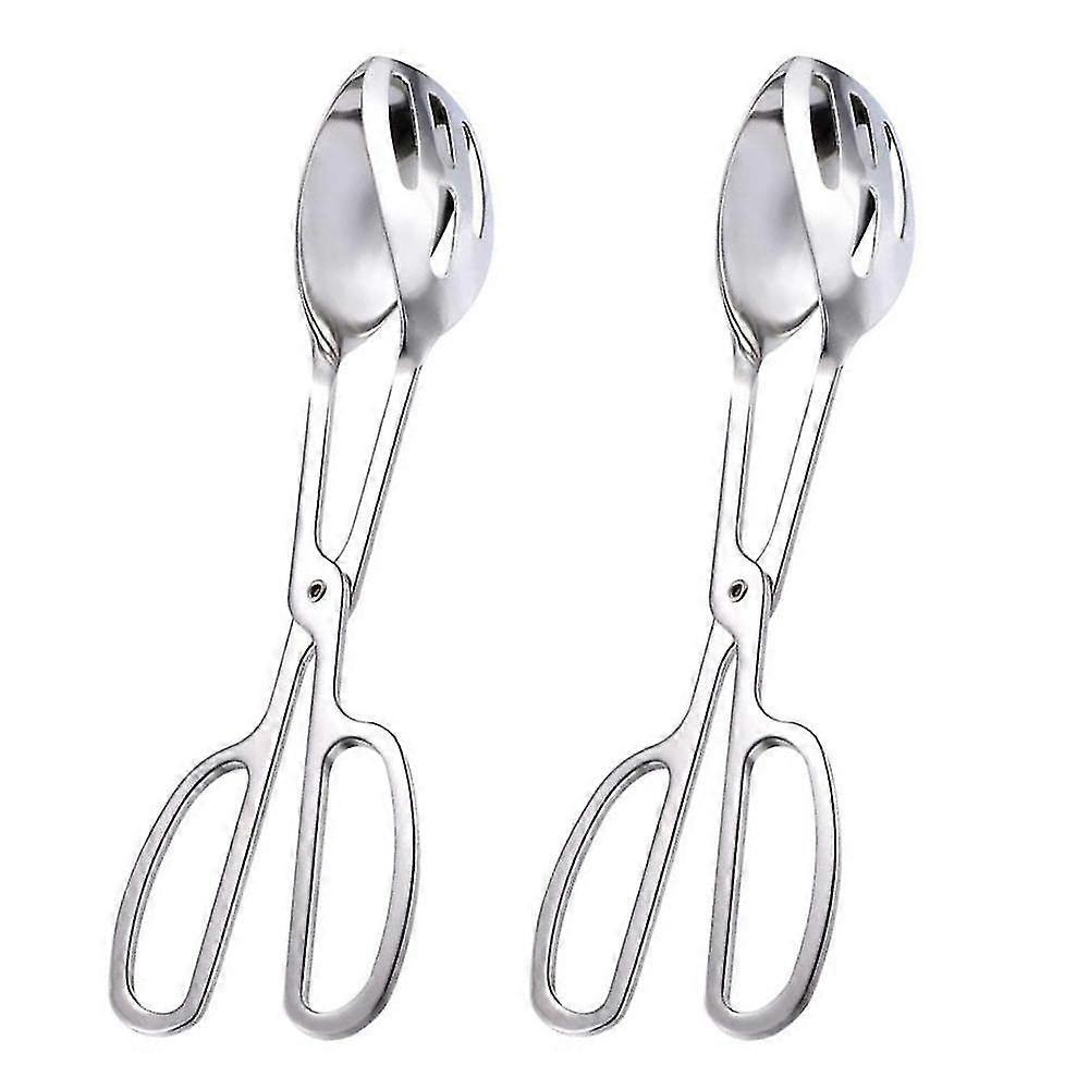 unique Stainless Steel Buffet Party Catering Serving Tongs Thickening Food Serving Tongs Salad Tongs Cake Tongs