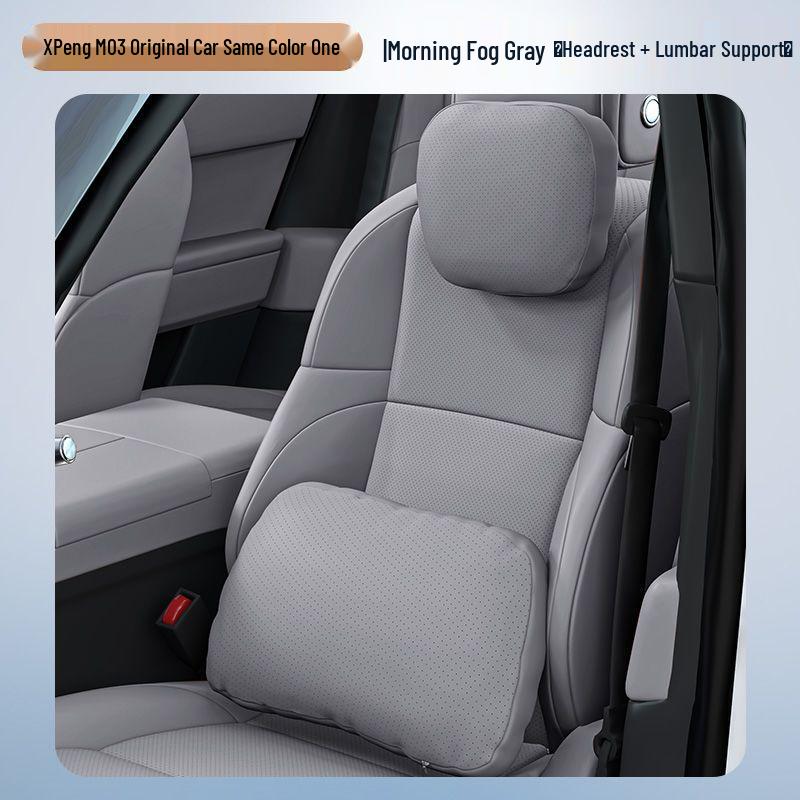 Xpeng M03 Car Headrest & Lumbar Support Pillow for Neck & Waist Protection