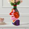 Ваза с человеческим лицом, смоляная красочная ваза с абстрактным изображением, цветочная композиция, бутылка для домашнего стола, полка, декор для стола, центральный элемент