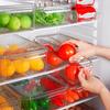 Ящик для хранения холодильника с крышкой Прозрачный штабелируемый футляр для фруктов и овощей Органайзер для яиц Чехол для организации продуктов питания Коробка для яиц Коробка для хранения яиц