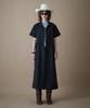 PENFIELD Cn Платье-рубашка с открытым воротником, половина рукава, Черный_Fr2Ws51F