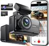 OKYES Latest Front and Rear Dual Dash Cam with 4K Front and Rear Smartphone Power Easy Image Adjustable High Temperature LED Signal Compatible with