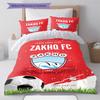 Zakho Sport Club Logo Pattern Bedding Set Quilt Cover Pillowcase Home Decor Gift (1 * duvet cover + 2 * pillowcase, without core)