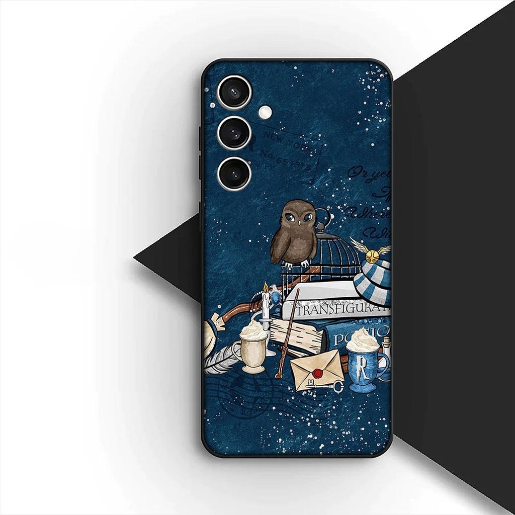 Soft Cover for OPPO A80 A18 A16 A40 A17 A15 A38 A78 A79 A54 A57 A12 A60 4G 5G Casing Phone Case Owl Art Harries Wand Potters