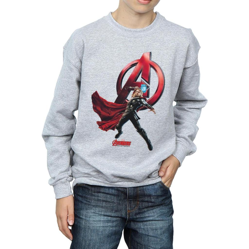Marvel Boys Thor Pose Sweatshirt