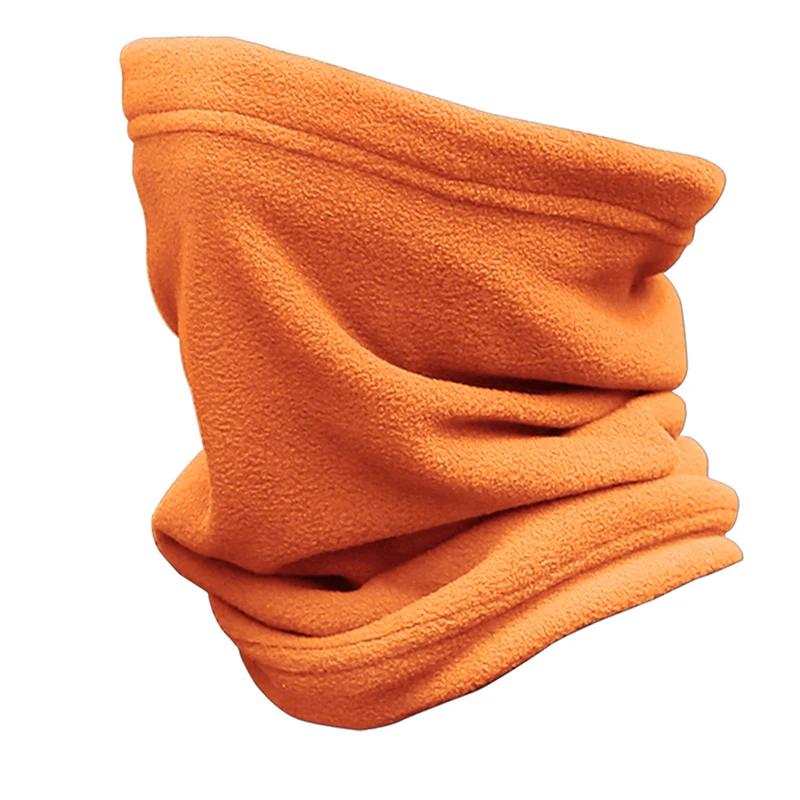 Unisex Polar Fleece Warm Scarf Winter Autumn Ring Women Outdoor Sport Cycling Hiking Bandana Solid Scarf Men Headband Neck Scarf