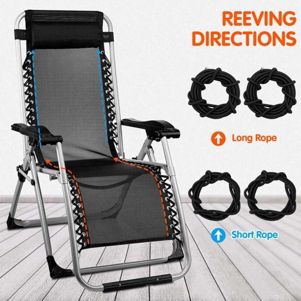 Antigravity Folding Chair Elastic Rope Reinforcement Recliner Rope Beach Chair Accessories  Bungee