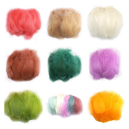 100Pcs Interesting Feathers Environmentally Friendly Improve Hands-on Ability Natural Plumes
