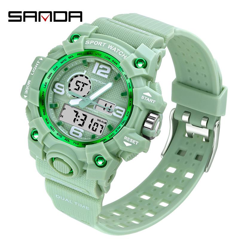 Sanda Korean Trend Multifunctional Luminous Waterproof Watch for Teens & Adults