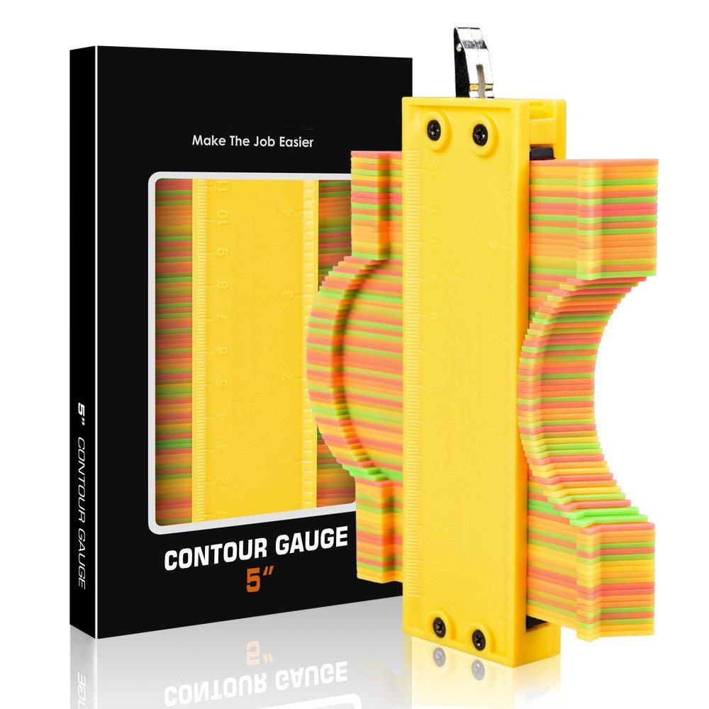 Блокируемый контурный шаблон: Неправильная дуговая линейка для деревообработки и измерений