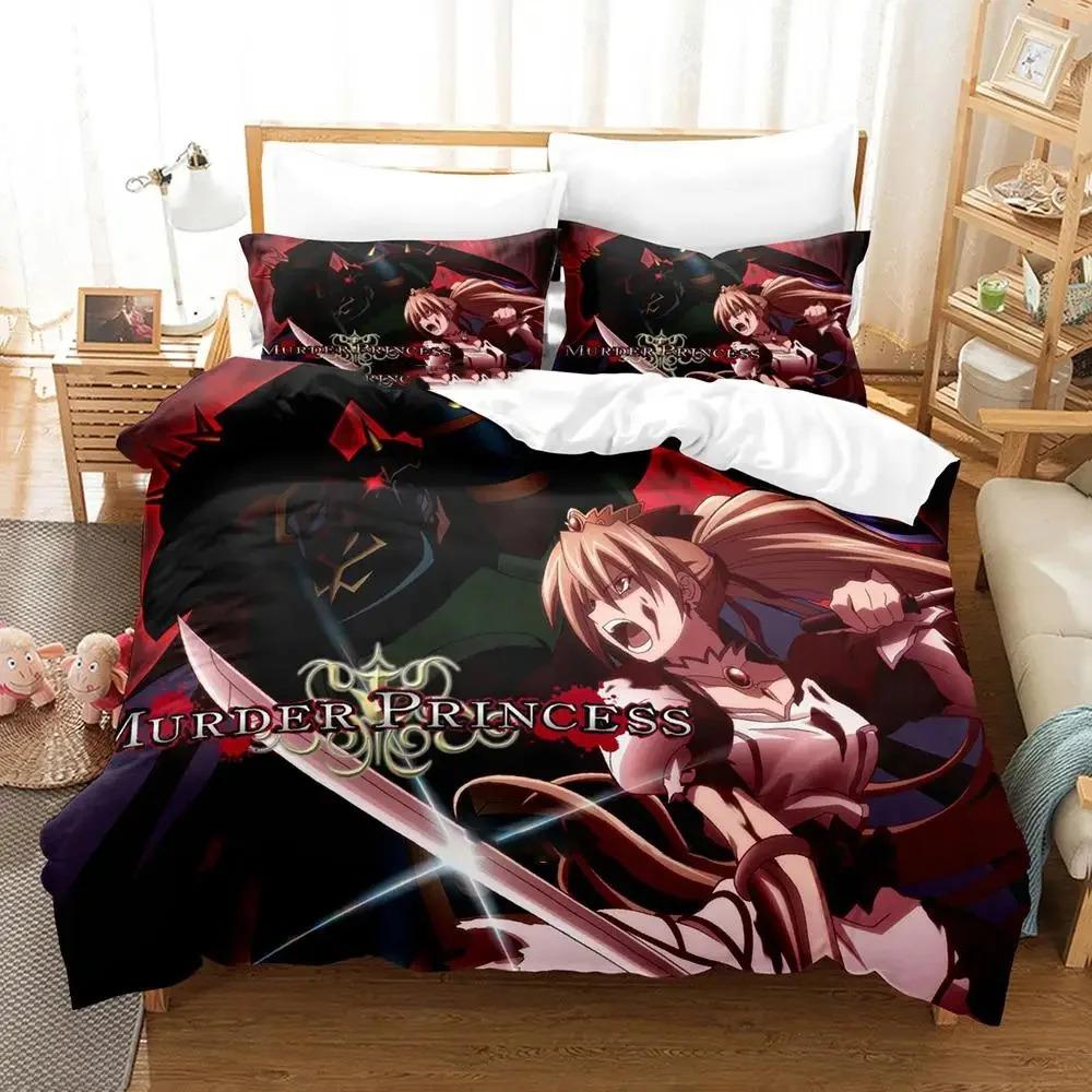 Anime Murder Princess Comfortable Duvet Quilt Cover Pillowcase Bedding Set Children Bedroom Decoration Home Textile