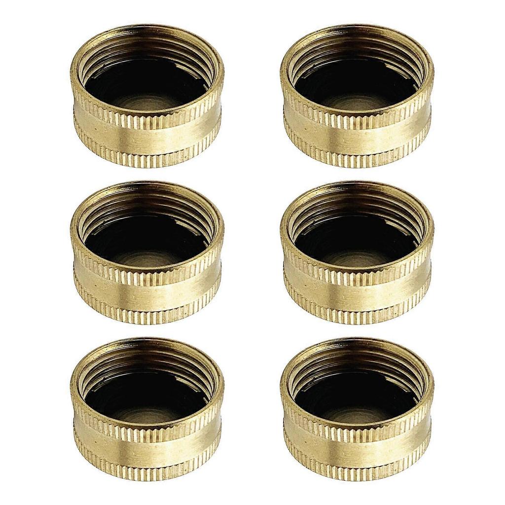 Set Of 6 Solid Brass Propane Tanks Protector Caps refilling Propane Caps Ensures Leak Free Storage Quick Installation