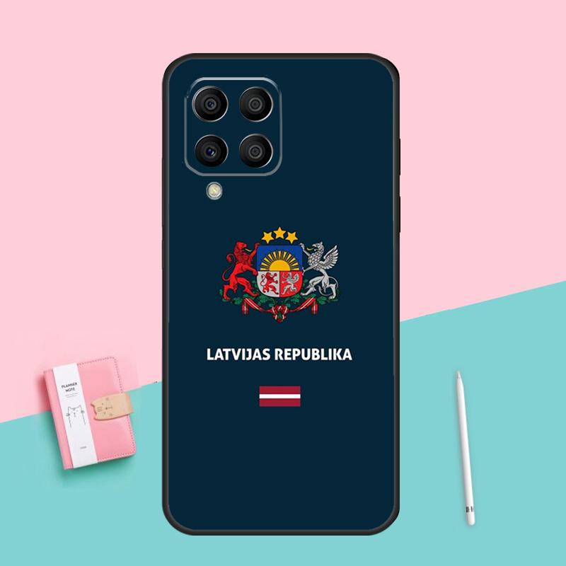 Флаг Латвии Для Samsung Galaxy M16 M31 M21 M33 M53 M13 M12 M32 M52 M11 M35 M55 M15 M14 M34 M54 M06 Чехол