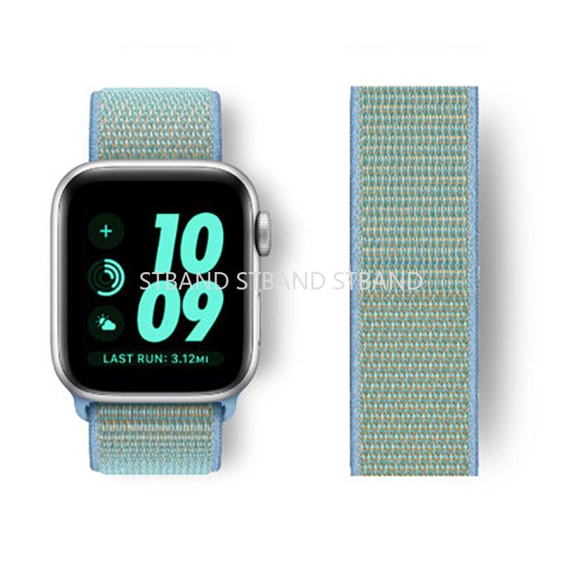Nylon Loop Strap For Apple Watch Band 45mm 41mm 40/44mm Smartwatch Belt Correa Belt Bracelet iWatch Series 4 5 SE 6 7 Watchband