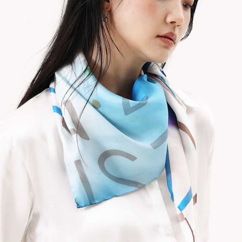 ONSZ Ink Bleeding Logo Silk Scarf