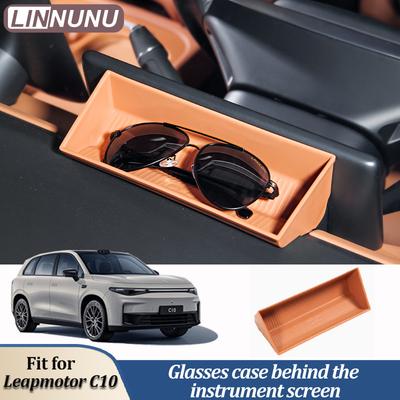 Linnunu Подходит для Leapmotor C10 Автомобильные аксессуары для украшения салона Чехол для экрана приборов Очки Футляр для очков Ящик для хранения Ящик для хранения Автомобильный ящик для хранения Хранение