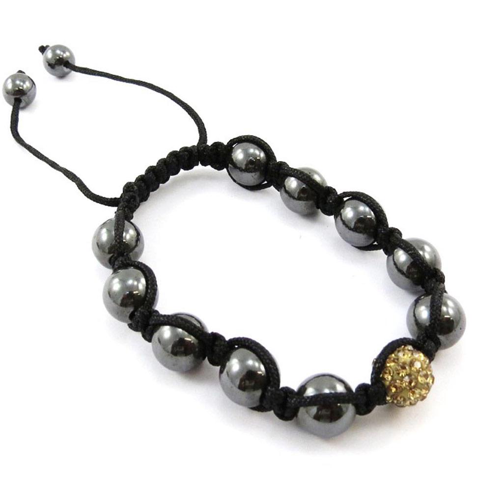 Les Trésors De Lily [J4067] - Gold 'Shambhala' Ethnic Bracelet