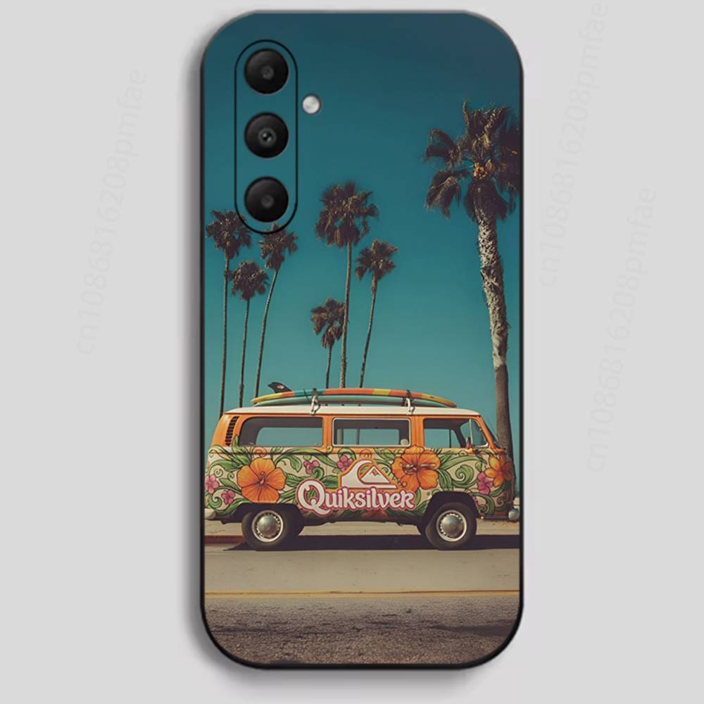 Retro Bus Road Trip Phone Case for Samsung Galaxy A73,23,53,33,24,72,22,52,32,54,A34 Soft Cover