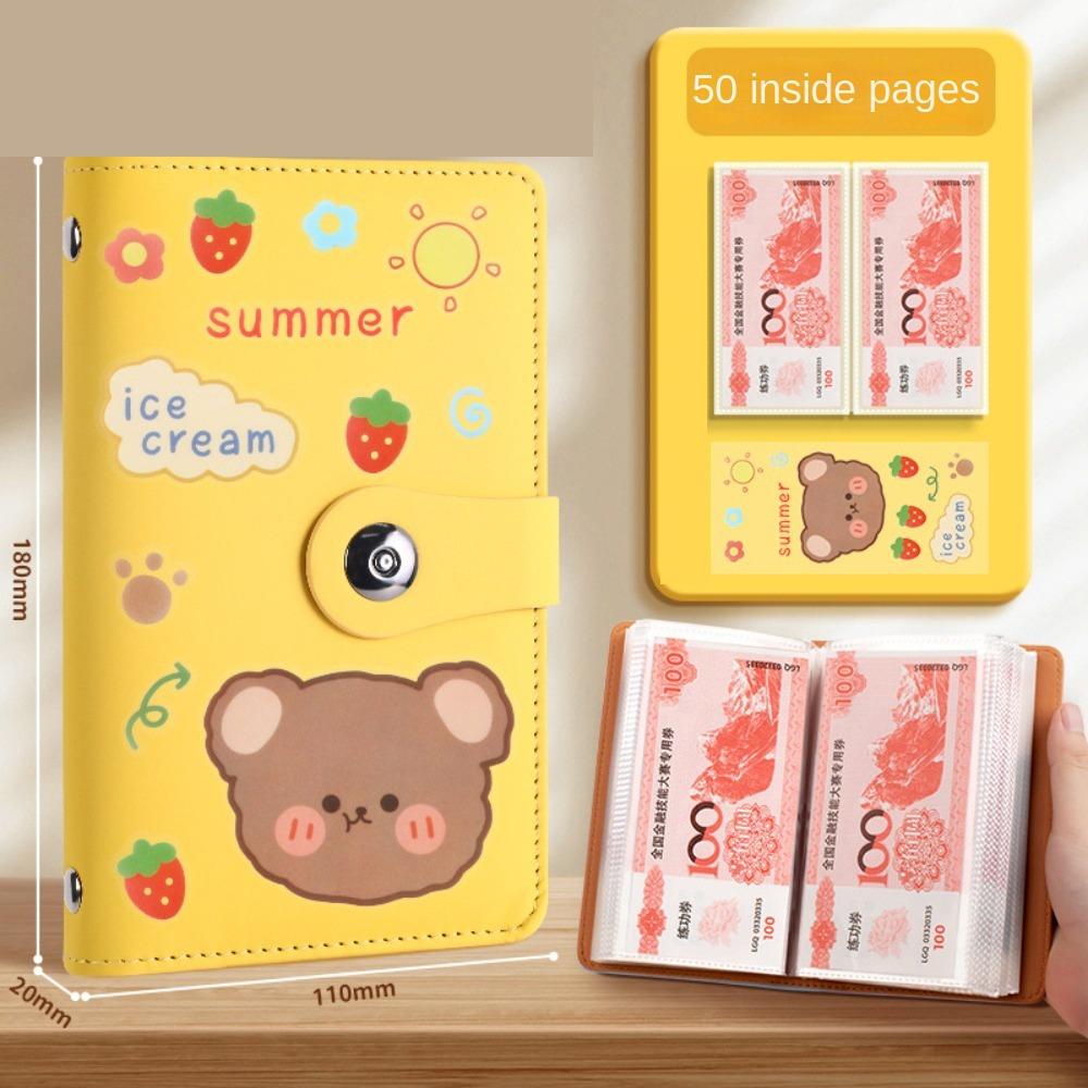 Экономьте деньги 100 конвертов Экономия денег Челлендж PU Экономия Челлендж Книга Дети