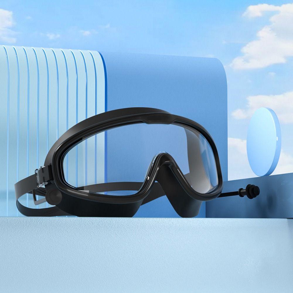Wide View Swim Glasses Anti Fog Diving Eyewear Diving Swimming Goggles  Swimming Pool