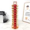 40 Капсул Кофе Золотых Капсулы для Кофе Nespresso Держатель для Капсул Кофе Вращающаяся Стойка Стенд для Капсул Кофе Полка для Хранения Держатель-Органайзер