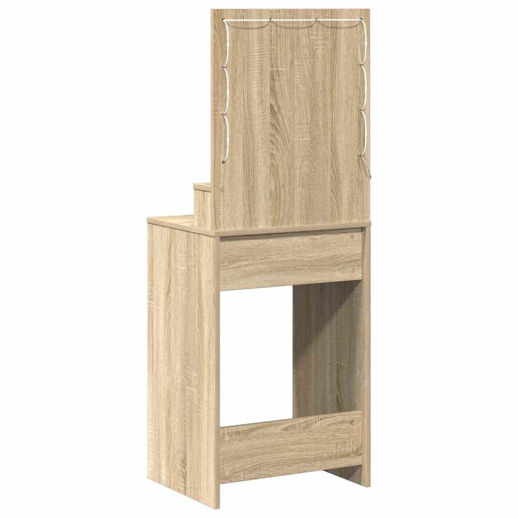 Makeup Table in Sonoma Oak 50 x 41 x 135 cm Particleboard