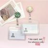 Wreath Badge Clip Stretchable Name Card Holder Portable Nurse Badge Holder  Office Supplies